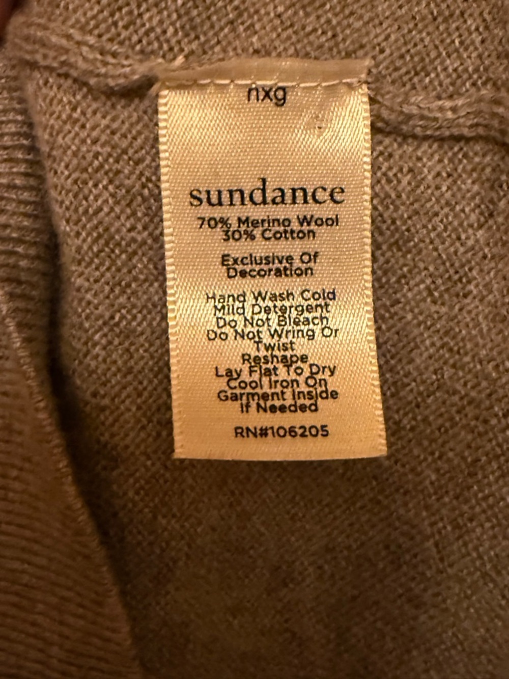 Sundance Women's Floral Embroidered Beaded Gray Cardigan Wool & Cotton Blend - Picture 6 of 6